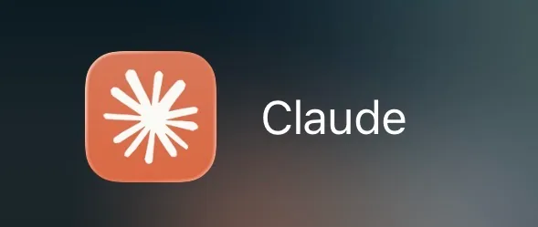 Ícono de la app de Claude (logo naranja) junto al nombre Claude